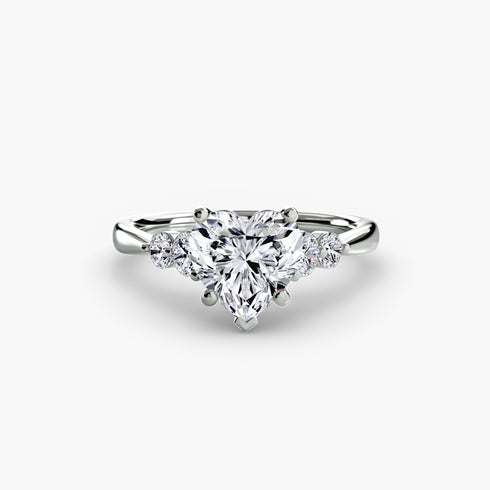 Solitaire with Shoulder Accents 2