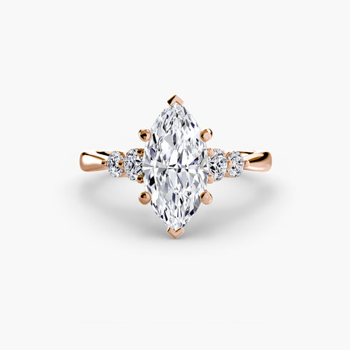 Solitaire with Shoulder Accents 2