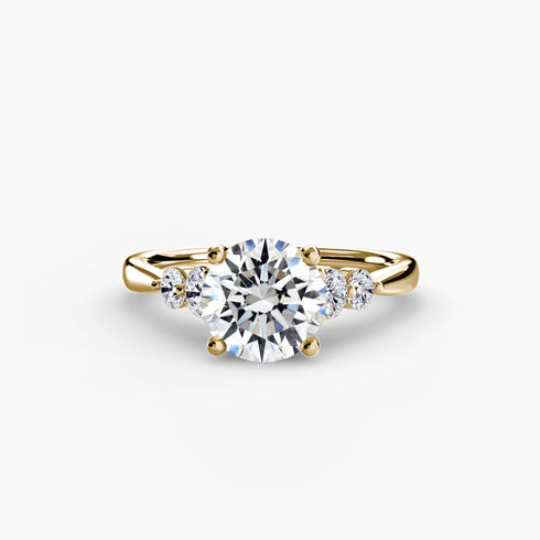 Solitaire with Shoulder Accents 2