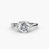Solitaire with Cluster Shoulders