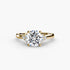 Solitaire with Cluster Shoulders