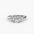Solitaire with Cluster Shoulders 2