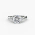 Solitaire with Cluster Shoulders 2