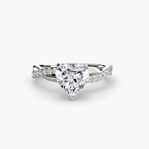 The Emerald Twist Pavé Ring