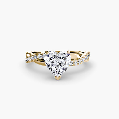 The Emerald Twist Pavé Ring