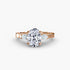 Three Stone with Pavé Shoulders