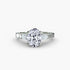 Three Stone with Pavé Shoulders