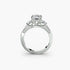 Three Stone with Pavé Shoulders