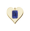JGSI Certified 2.510 Cts Natural Ceylon Blue Sapphire NO HEAT Heart Shaped pendant