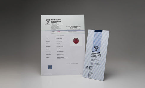 获得天然宝石的 IGI 证书